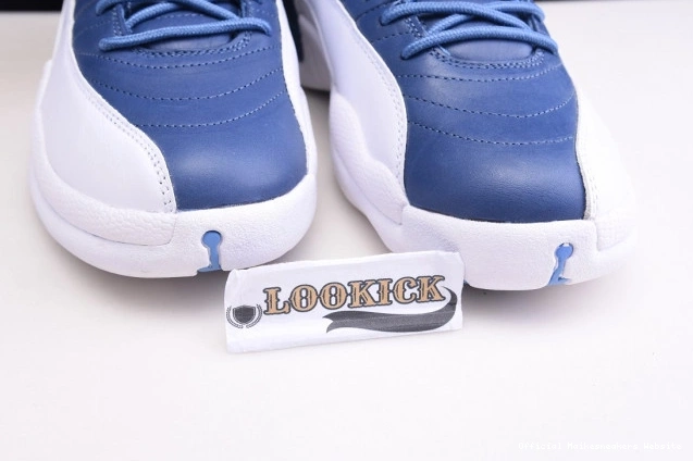 Official Maikesneakers Stone 12 Blue Air Retro Jordan 130690-404 0811